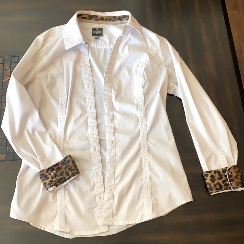White button down